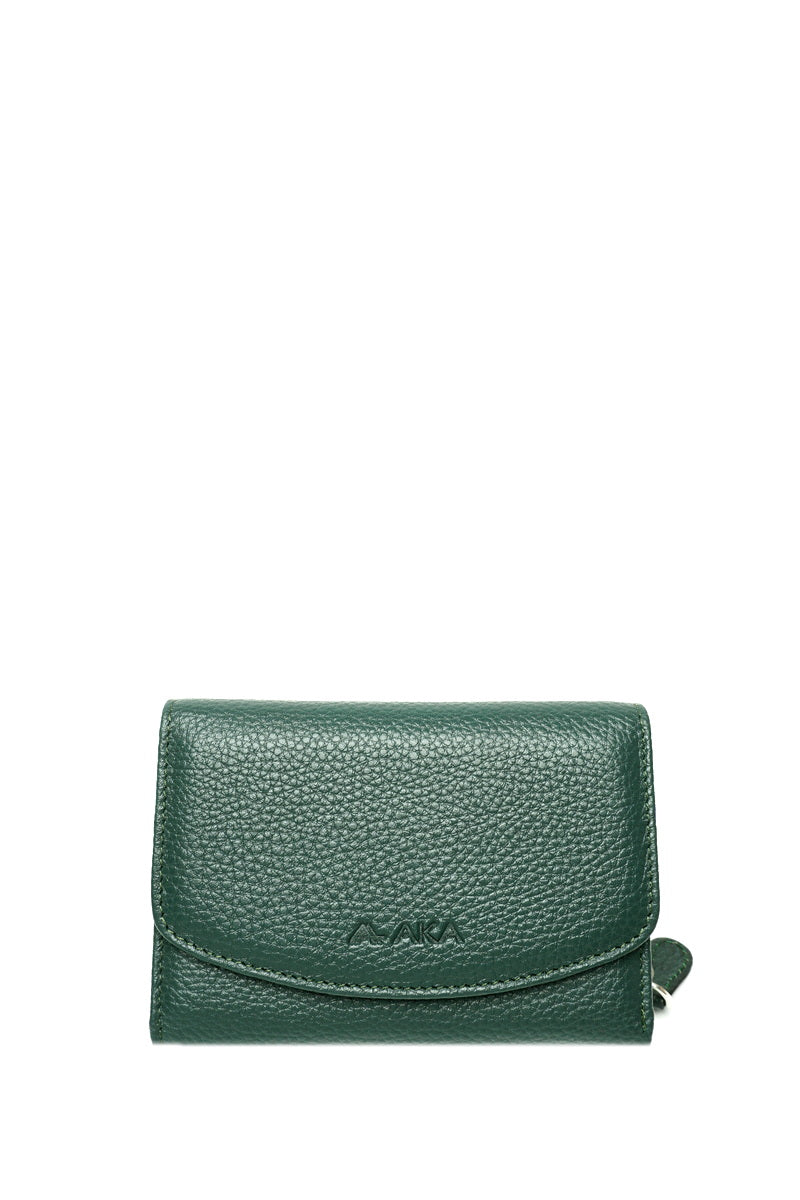 Žalia Aka odinė piniginė