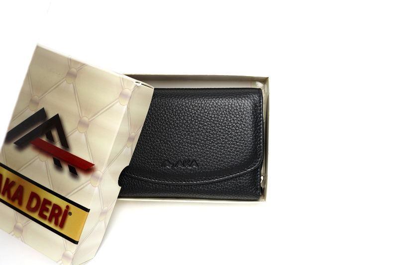 Juoda Aka odinė piniginė