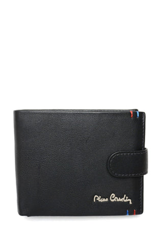 Juoda Pierre Cardin odinė piniginė su RFID apsauga