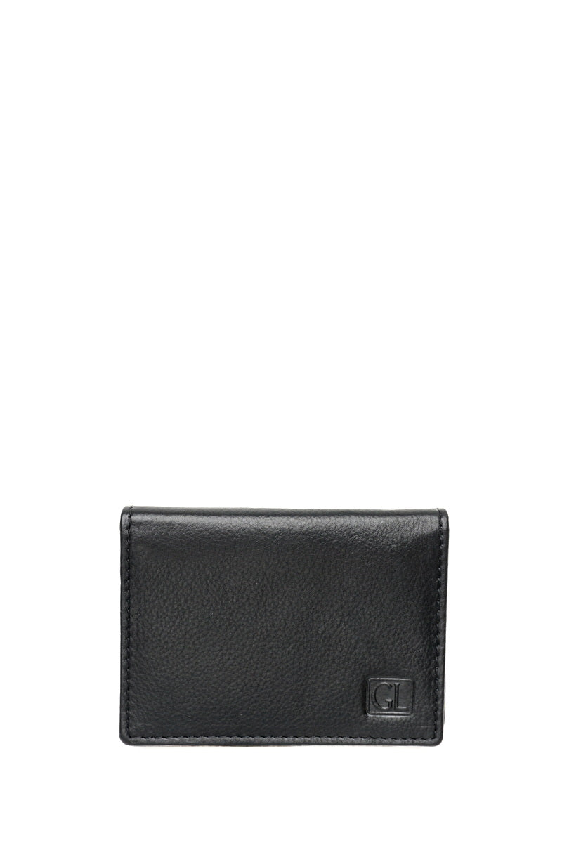 Juoda unisex odinė kortelinė