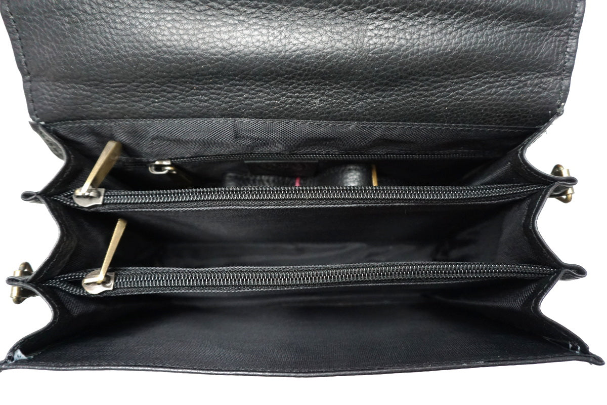 Wrangler juodas odinis portfelis