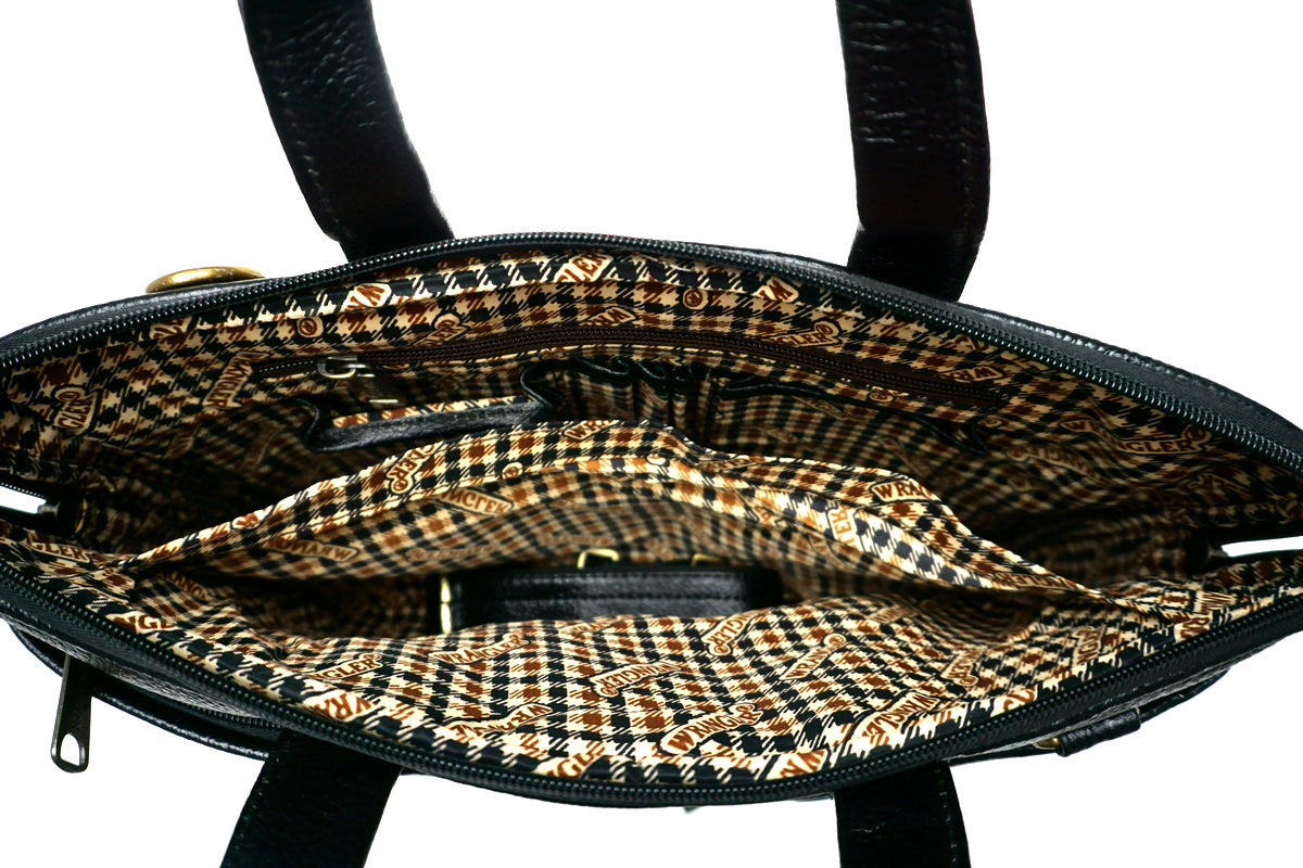 Wrangler juodas odinis portfelis