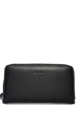 Juoda vyriška/moteriška odinė AKA piniginė