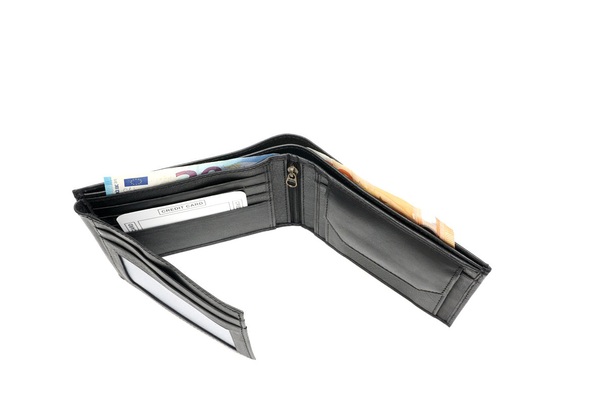 Wrangler juoda odinė piniginė