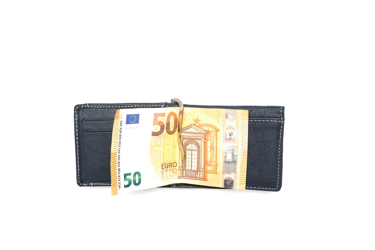 Mėlyna odinė piniginė