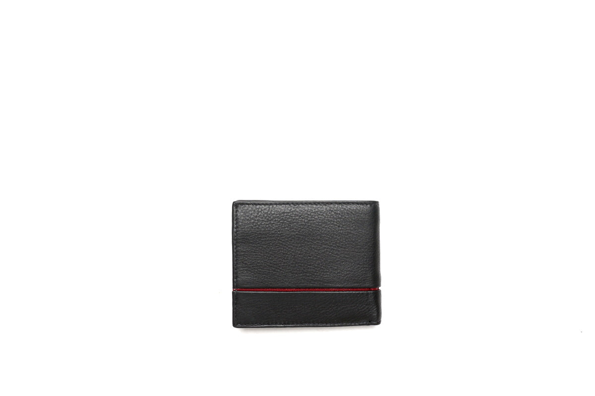 Juoda Pierre Cardin odinė piniginė su RFID apsauga