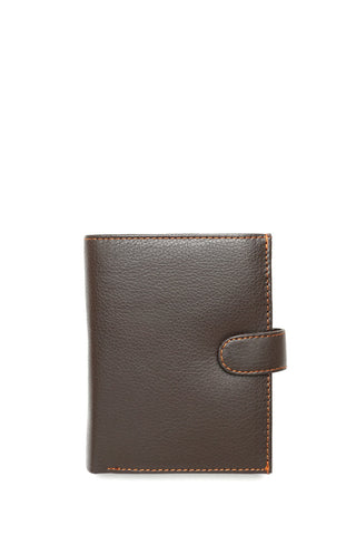 Ruda odinė piniginė