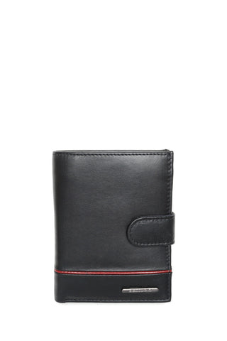 Juoda odinė piniginė su RFID apsauga