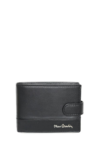 Juoda Pierre Cardin odinė piniginė su RFID apsauga