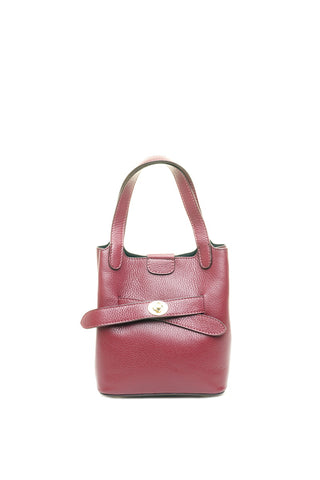 Bordo odinė rankinė 2/1