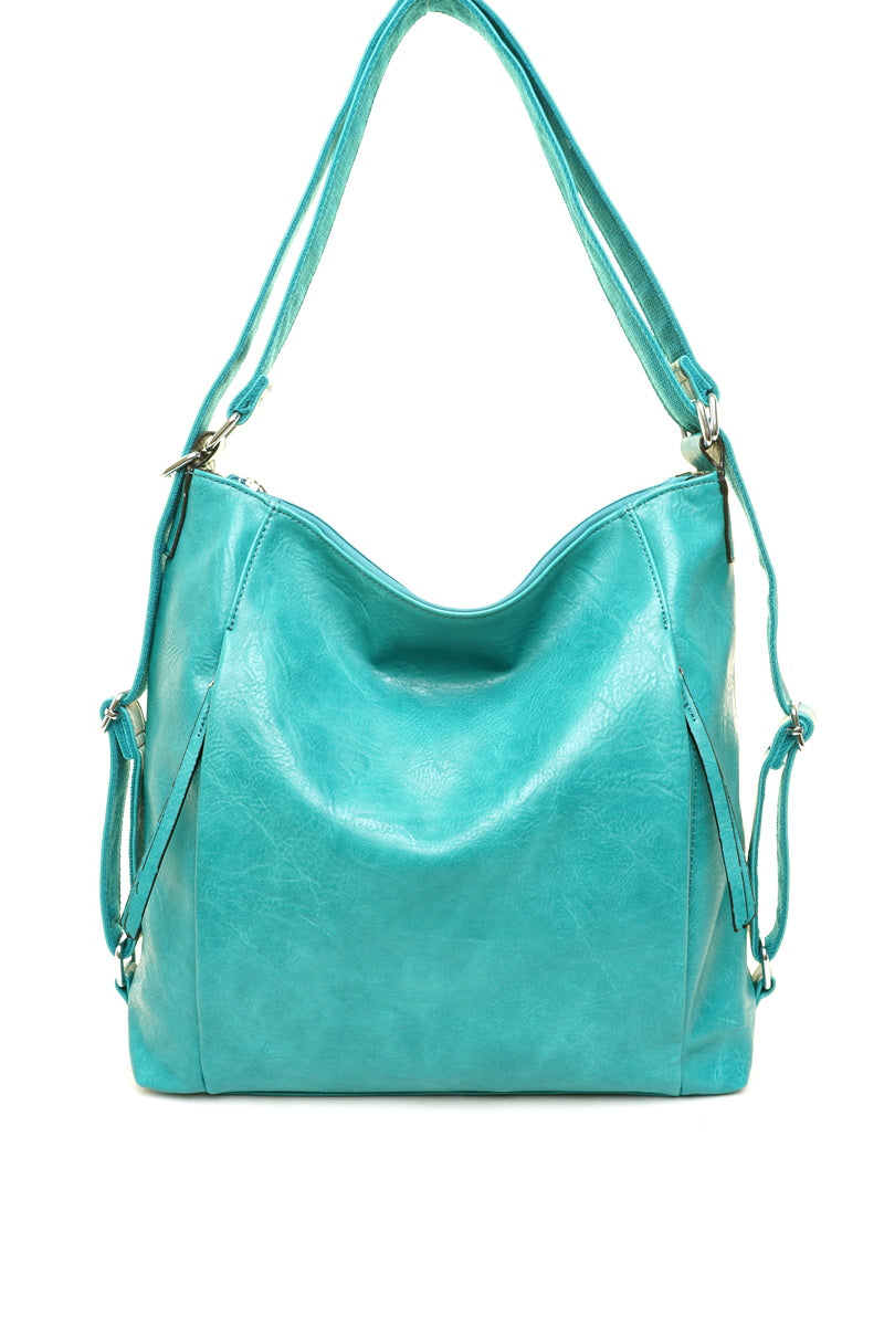 Žalsvai mėlyna rankinė/kuprinė | GIEVERA