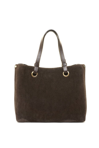 Ruda odinė (zomšas)rankinė