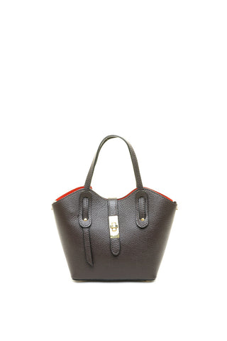 Ruda odinė rankinė