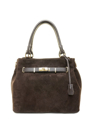 Ruda odinė (zomšas) rankinė