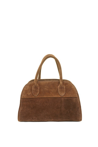 Ruda odinė (zomšas) rankinė