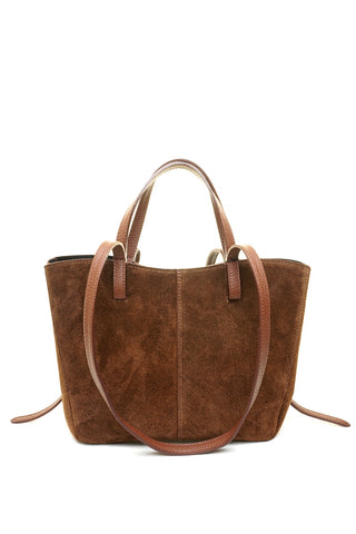 Ruda odinė (zomšas) rankinė