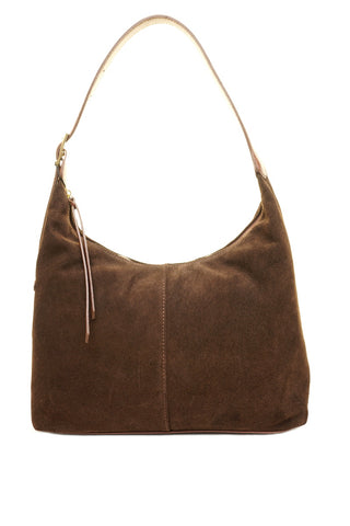 Ruda odinė (zomšas) rankinė