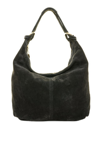 Juoda odinė (zomšas) rankinė