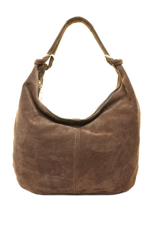 Ruda odinė (zomšas) rankinė