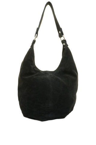 Juoda odinė (zomšas) rankinė