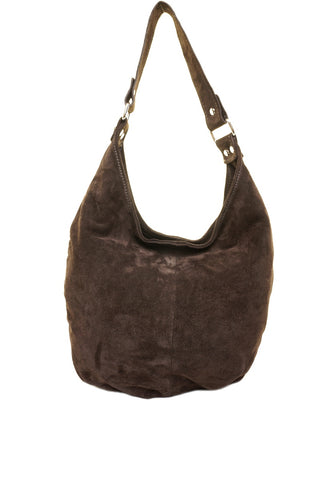 Ruda odinė (zomšas) rankinė