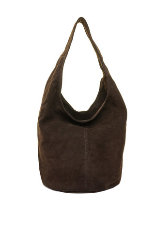 Ruda odinė (zomšas) rankinė