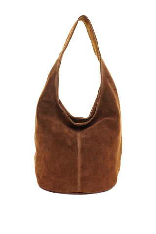 Ruda odinė (zomšas) rankinė