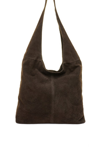 Ruda odinė (zomšas) rankinė