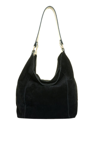 Juoda odinė (zomšas) rankinė