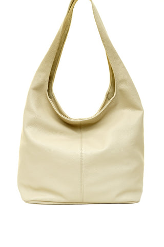 Smėlinė odinė rankinė