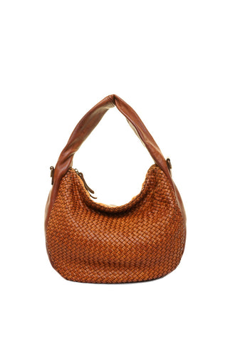 Ruda vintažinė odinė rankinė