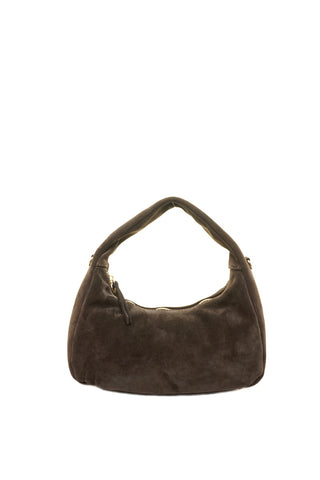 Ruda odinė (zomšas) rankinė