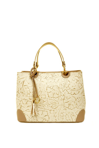 Smėlinė odinė rankinė