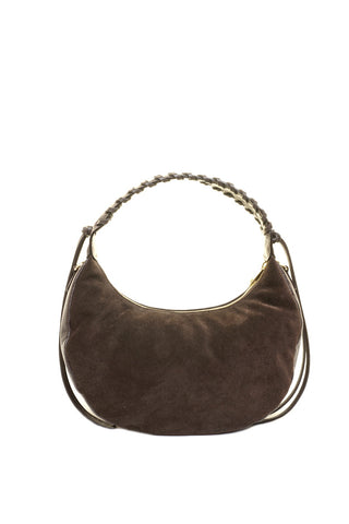 Ruda odinė (zomšas) rankinė