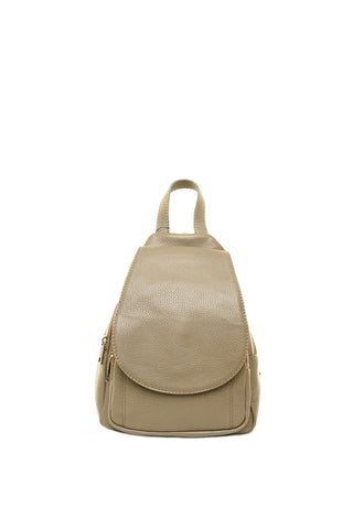 Rusva odinė kuprinė