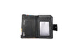 Įvairiaspalvė odinė piniginė su RFID apsauga