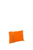 Oranžinė odinė rankinė per petį