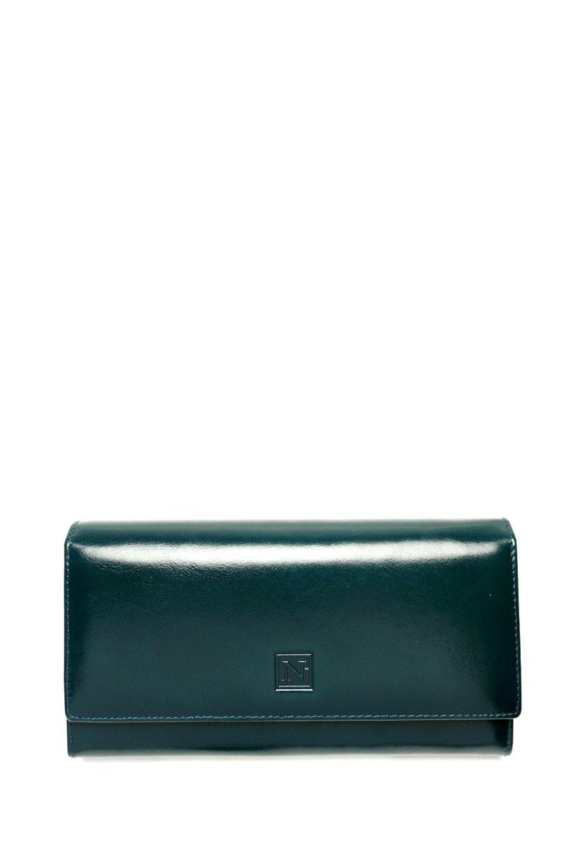 Mėlyna/žalia odinė piniginė-GIEVERA