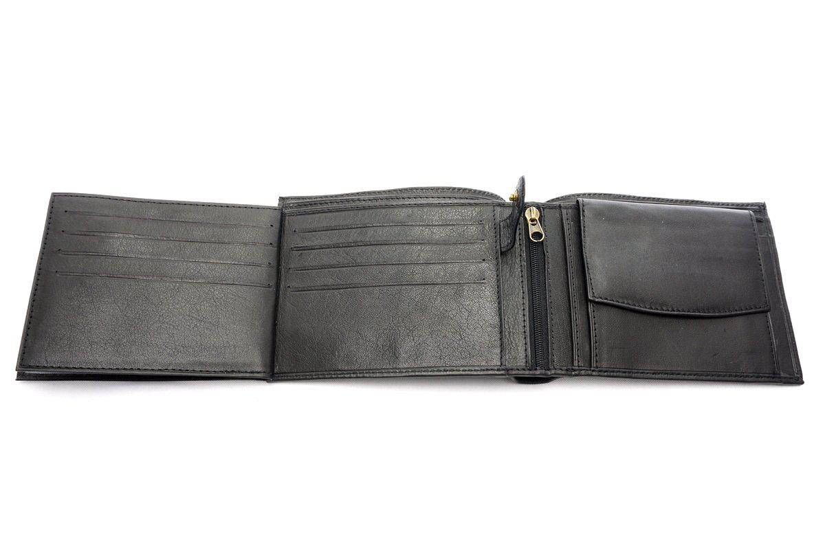 Wrangler juoda odinė piniginė-GIEVERA