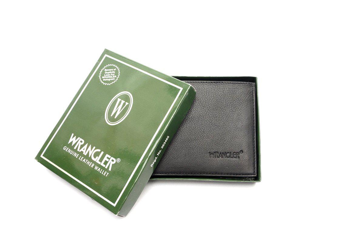 Wrangler juoda odinė piniginė-GIEVERA