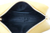 Geltona (garstyčių) odinė rankinė per petį