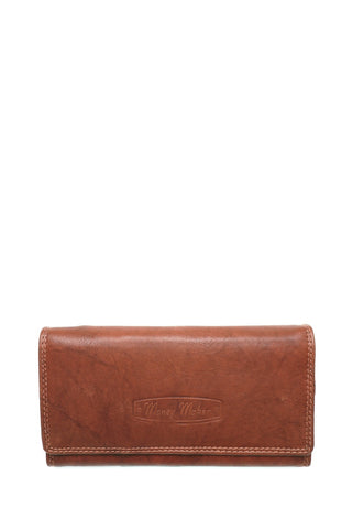 Ruda odinė piniginė