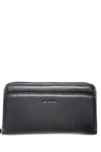 Juoda unisex AKA odinė piniginė