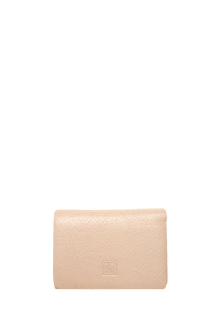 Rožinė odinė piniginė su RFID apsauga