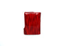 Raudona lakuota odinė kortelinė su RFID apsauga