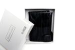 Juoda lakuota odinė kortelinė su RFID apsauga-GIEVERA