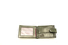 Pilka odinė piniginė su RFID apsauga